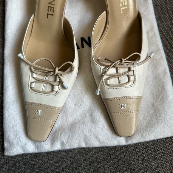 Chanel lace up mules - Picture 3 of 4